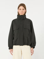 Washed Water-Repellent Canvas Jacket for Women - Black - Max Mara KSA