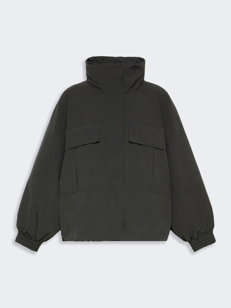 max mara washed water-repellent canvas jacket