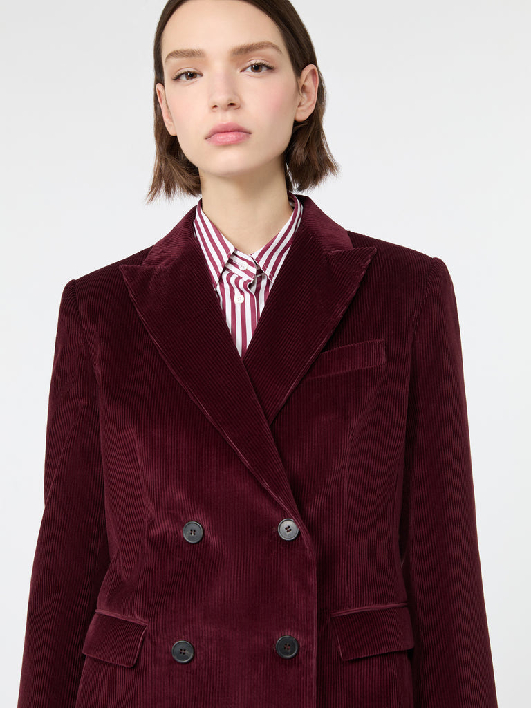 max mara cotton corduroy velvet blazer
