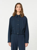 Short Woollen Cloth Jacket for Women - Navy - Max Mara KSA