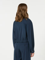 Short Woollen Cloth Jacket for Women - Navy - Max Mara KSA