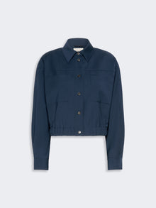 Short Woollen Cloth Jacket for Women - Navy - Max Mara KSA