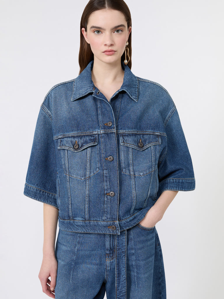 max mara cotton denim jacket