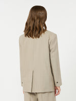 Oversized Woollen Cloth Blazer for Women - Hazelnut Brown - Max Mara KSA