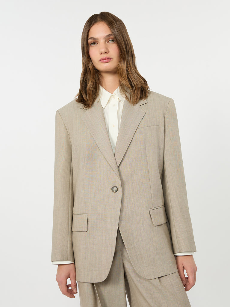 max mara oversized woollen cloth blazer