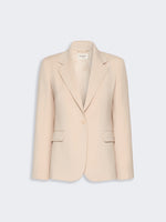 Single-Breasted Stretch Wool Blazer for Women - Powder - Max Mara KSA
