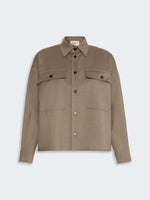 Stretch Wool Twill Jacket for Women - Marron Glace' - Max Mara KSA