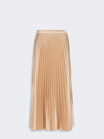 Pleated Satin Skirt for Women - Antique Rose - Max Mara KSA