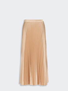 Pleated Satin Skirt for Women - Antique Rose - Max Mara KSA