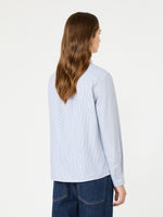 Cotton Oxford Shirt for Women - Navy - Max Mara KSA