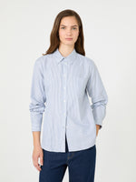 Cotton Oxford Shirt for Women - Navy - Max Mara KSA