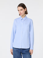 Cotton Oxford Shirt for Women - Light Blue - Max Mara KSA