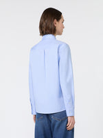 Cotton Oxford Shirt for Women - Light Blue - Max Mara KSA