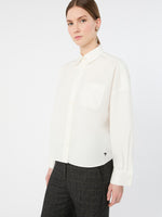 Cotton Poplin Shirt for Women - White - Max Mara KSA