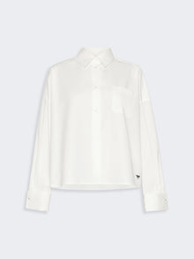 Cotton Poplin Shirt for Women - White - Max Mara KSA