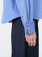Cotton Poplin Shirt for Women - Cornflower Blue - Max Mara KSA
