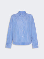 Cotton Poplin Shirt for Women - Cornflower Blue - Max Mara KSA