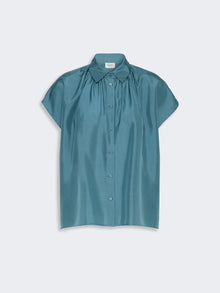 Loose Shirt In Habotai Silk for Women - Light Blue - Max Mara KSA