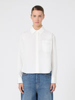 Cotton Poplin Shirt for Women - White - Max Mara KSA