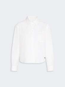 Cotton Poplin Shirt for Women - White - Max Mara KSA