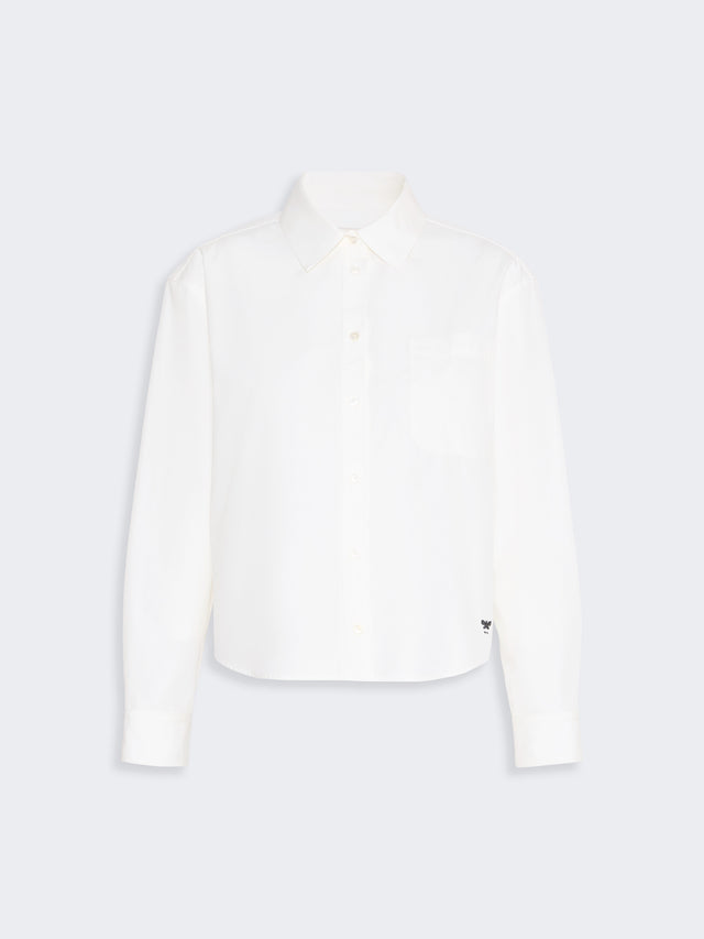 Cotton Poplin Shirt for Women - White - Max Mara KSA