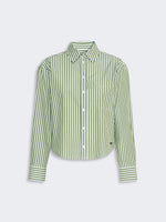 Cotton Poplin Shirt for Women - Green - Max Mara KSA