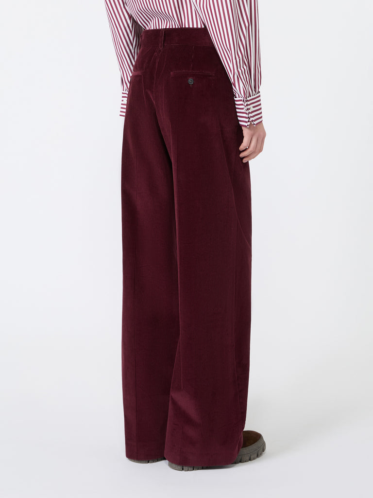 max mara بنطال من مخمل القطن