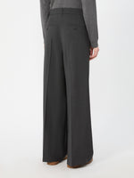 Woollen Cloth Trousers for Women - Dark Grey - Max Mara KSA