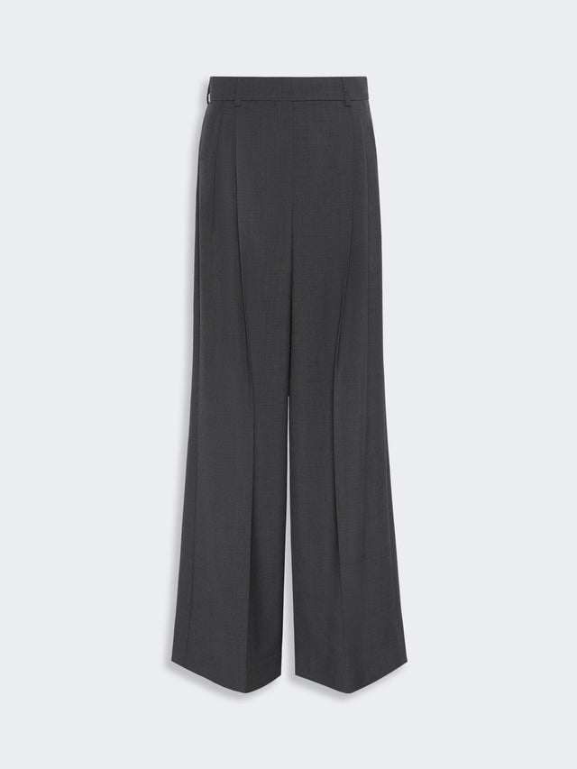 Woollen Cloth Trousers for Women - Dark Grey - Max Mara KSA