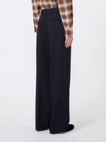 Wool Cavalry Twill Trousers for Women - Ultramarine - Max Mara KSA