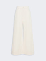 Cotton Bull Denim Jeans for Women - Ecru - Max Mara KSA