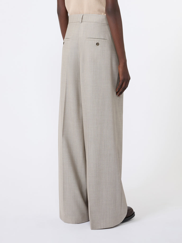 max mara wide-leg woollen cloth trousers