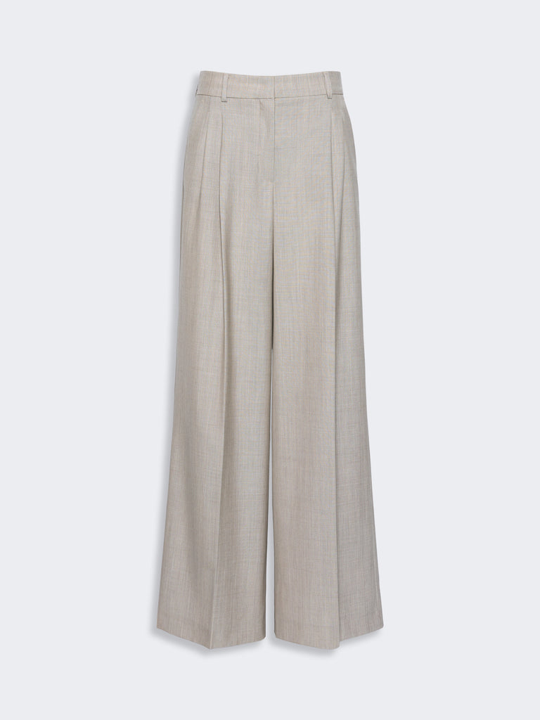 max mara wide-leg woollen cloth trousers