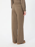Stretch Wool Batavia Trousers for Women - Marron Glace' - Max Mara KSA