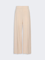 Stretch Wool Palazzo Trousers for Women - Powder - Max Mara KSA