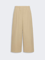 Flared Cotton Gabardine Trousers for Women - Beige - Max Mara KSA