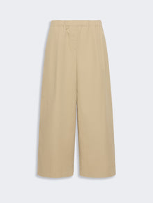 Flared Cotton Gabardine Trousers for Women - Beige - Max Mara KSA