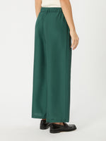 Cropped Silk Trousers for Women - Dark Green - Max Mara KSA
