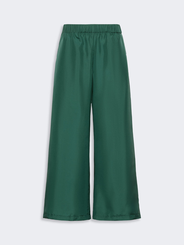 max mara cropped silk trousers