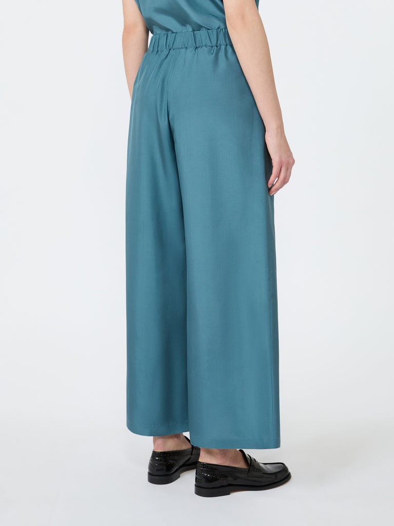 max mara cropped silk trousers