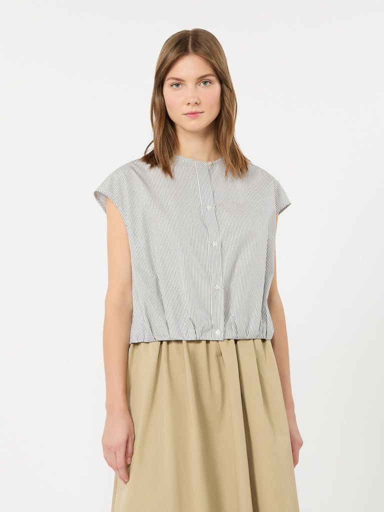 max mara cotton poplin crop top