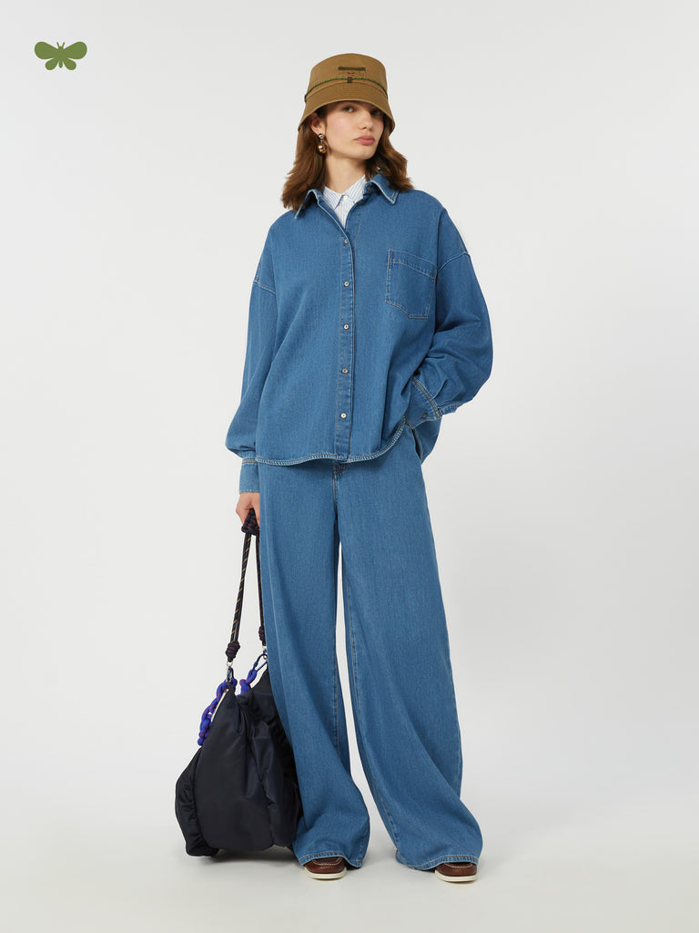 max mara soft cotton denim jeans