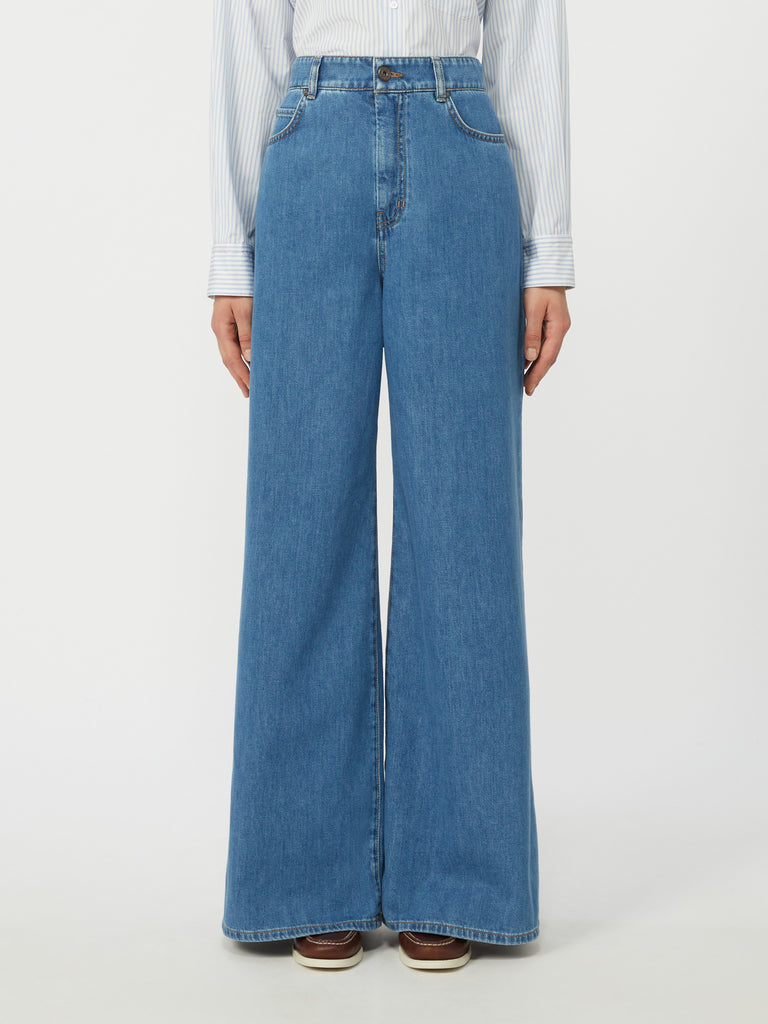 max mara soft cotton denim jeans