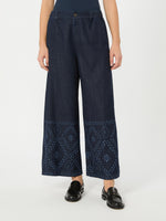 Laser-Cut Denim Jeans for Women - Navy - Max Mara KSA