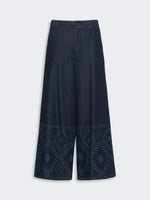 Laser-Cut Denim Jeans for Women - Navy - Max Mara KSA