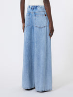 Long Cotton Denim Jeans for Women - Blue Jeans - Max Mara KSA