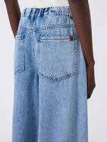 Long Cotton Denim Jeans for Women - Blue Jeans - Max Mara KSA
