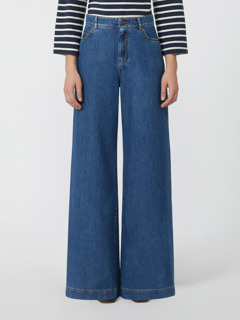max mara wide-leg denim jeans