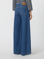 Wide-Leg Denim Jeans for Women - Navy - Max Mara KSA