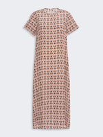 Printed Silk T-Shirt Dress for Women - Antique Rose - Max Mara KSA